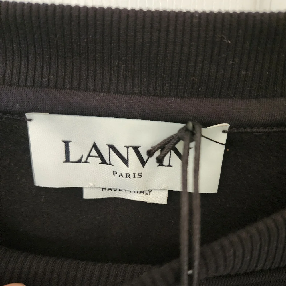 Lanvin Side Curb Crewneck Sweatshirt